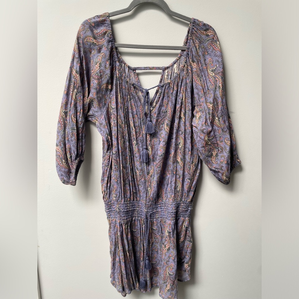 DENIM & SUPPLY by Ralph Lauren gauze dress purple- multi sz M